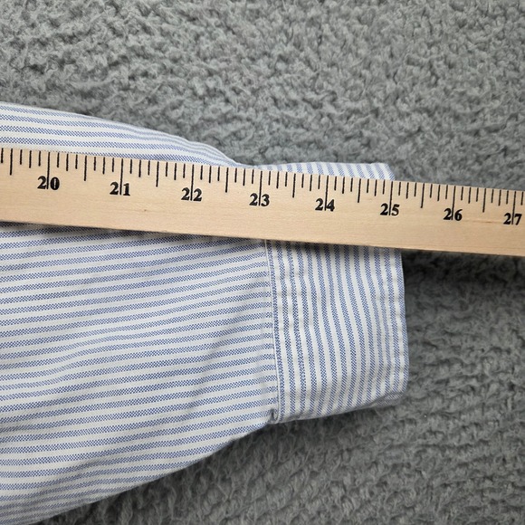 Polo Ralph Lauren Long Sleeve Button Down Shirt Mens 4XB Big Blue Striped - Picture 7 of 8